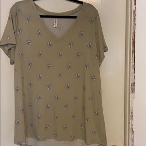 Cowboy print tunic top